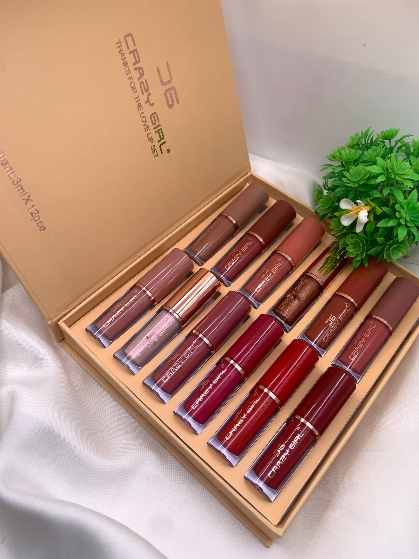 Crazy Girl "Thanks for the Love" Lip Gloss Set (12pcs)