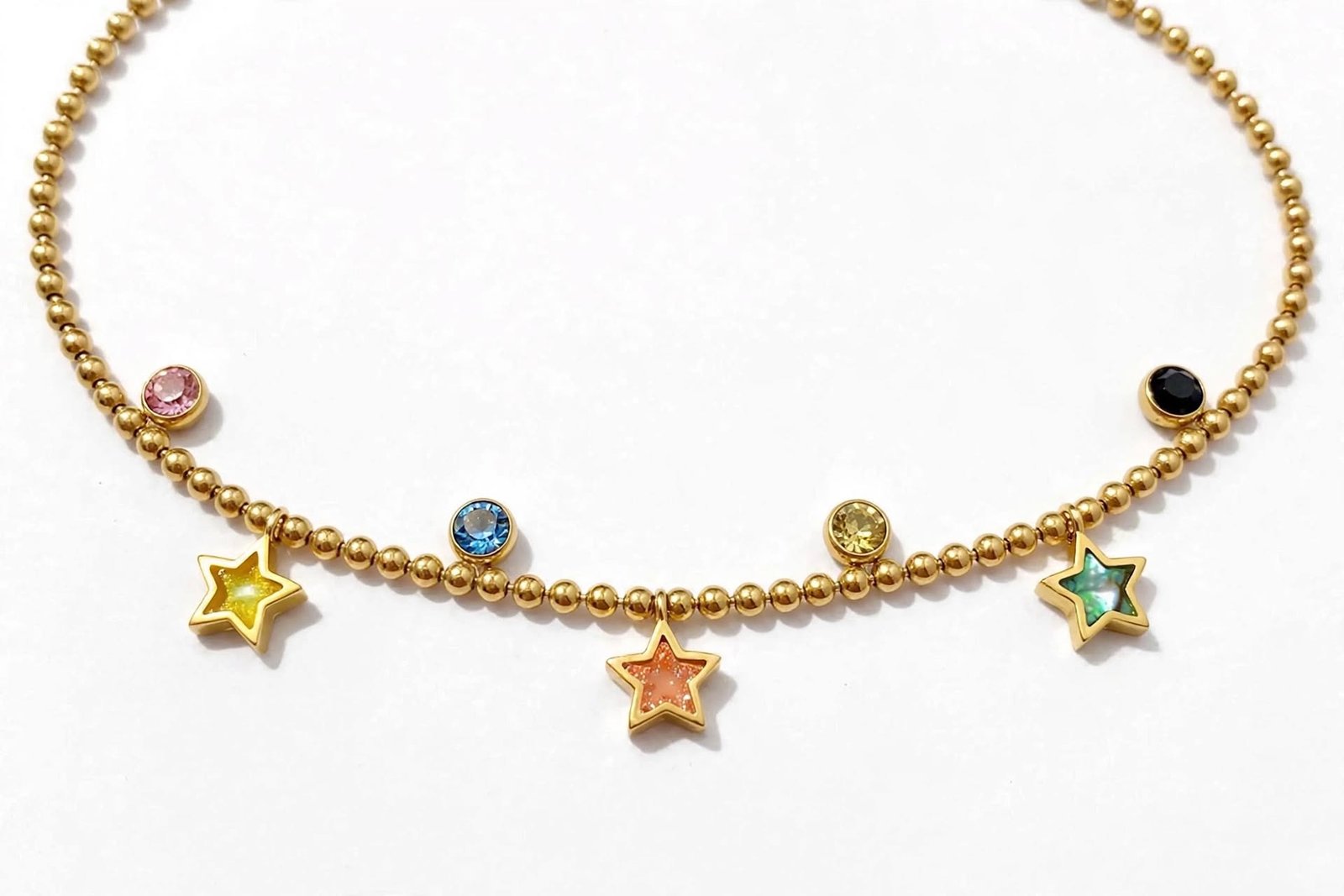 Celeste Prism Star Anklet
