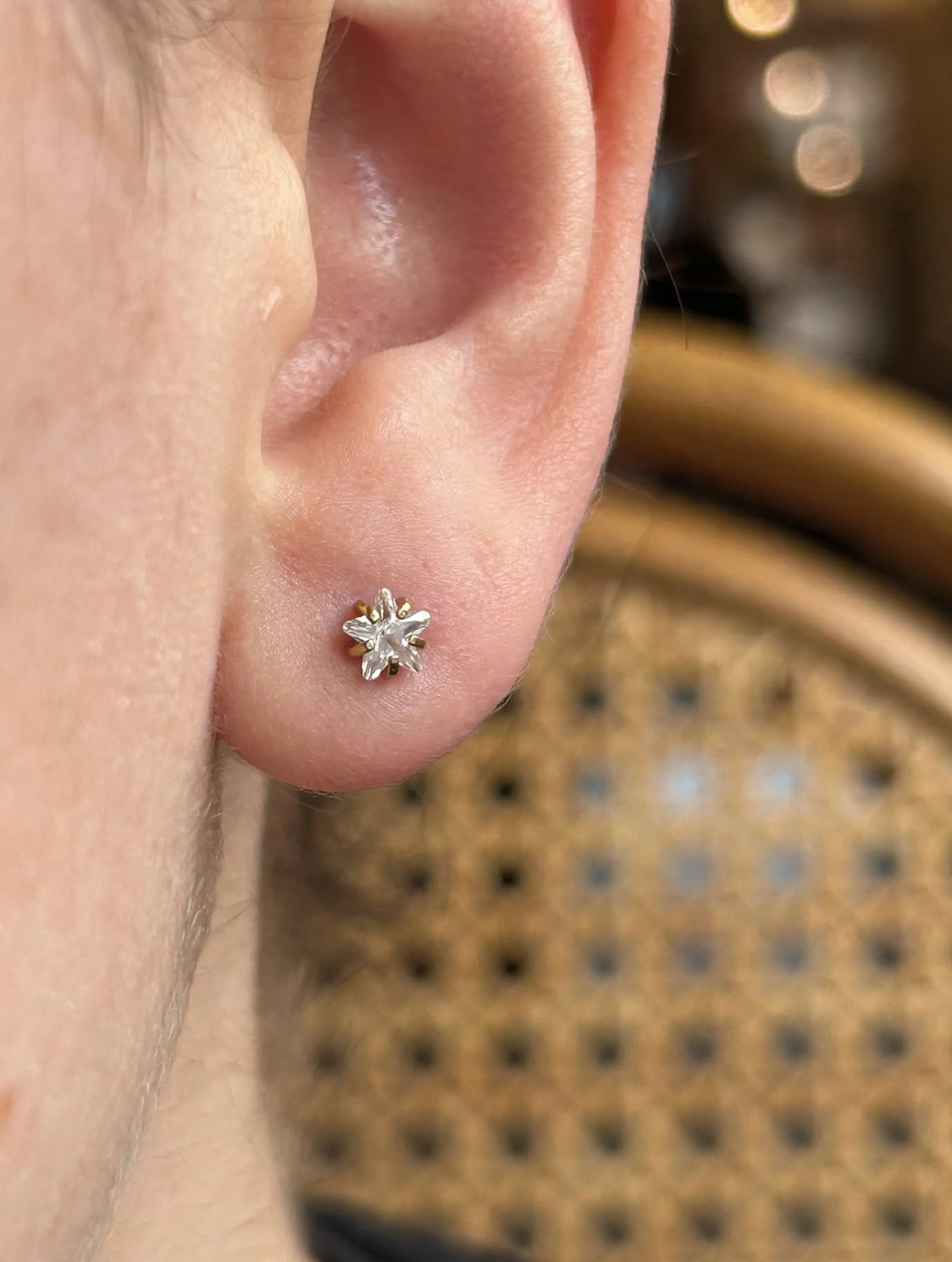 Star Barbell Studs Titanium Stainless Steel